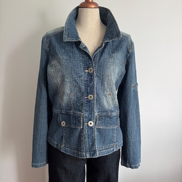 Terra Nostra Jeans - Light Blue Jeans Jacket - Picture 1 of 8